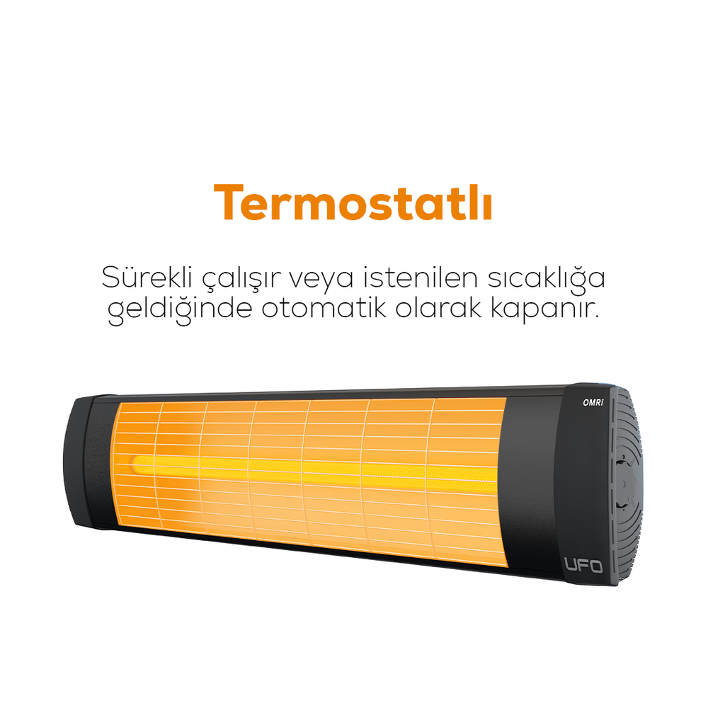 UFO Omri 1200 W Termostatlı Hem Yatay Hem Dikey Isıtıcı